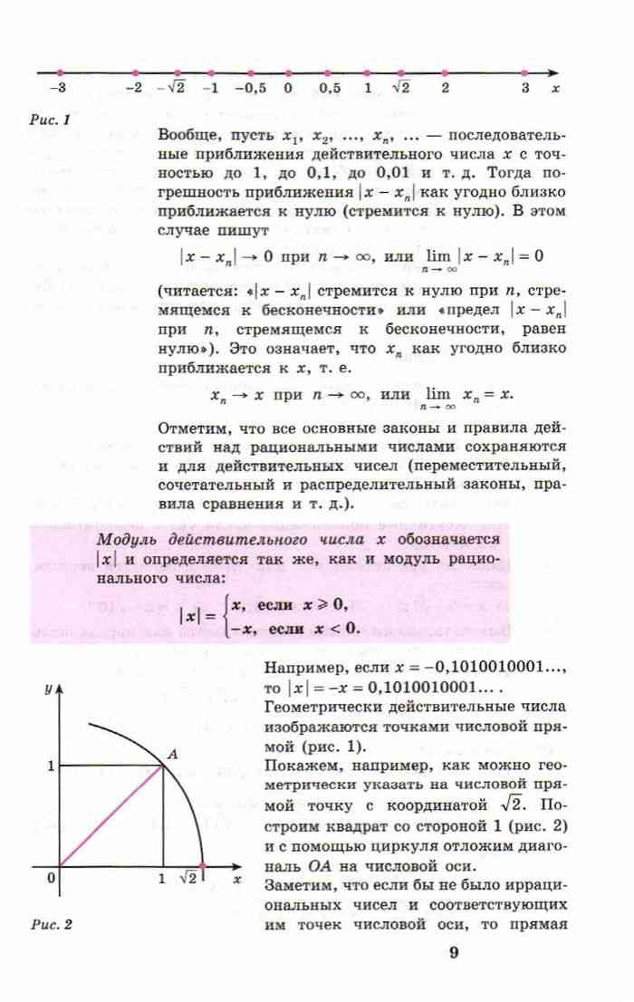 Приближение действительных чисел. Математика 10 Алимов учебник. Учебник по алгебре 10-11 класс Алимов. Приближение действительных чисел рациональными.