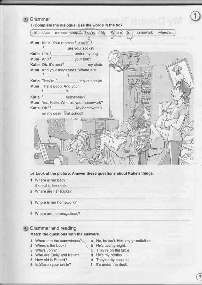 Английский язык 5 класс тетрадь 1