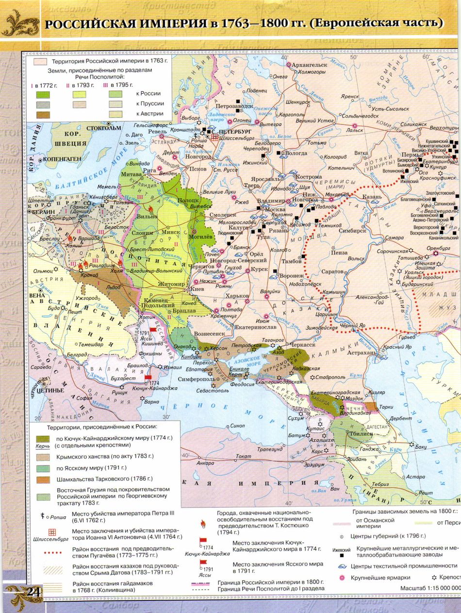 Российская империя в 19 веке карта контурная гдз