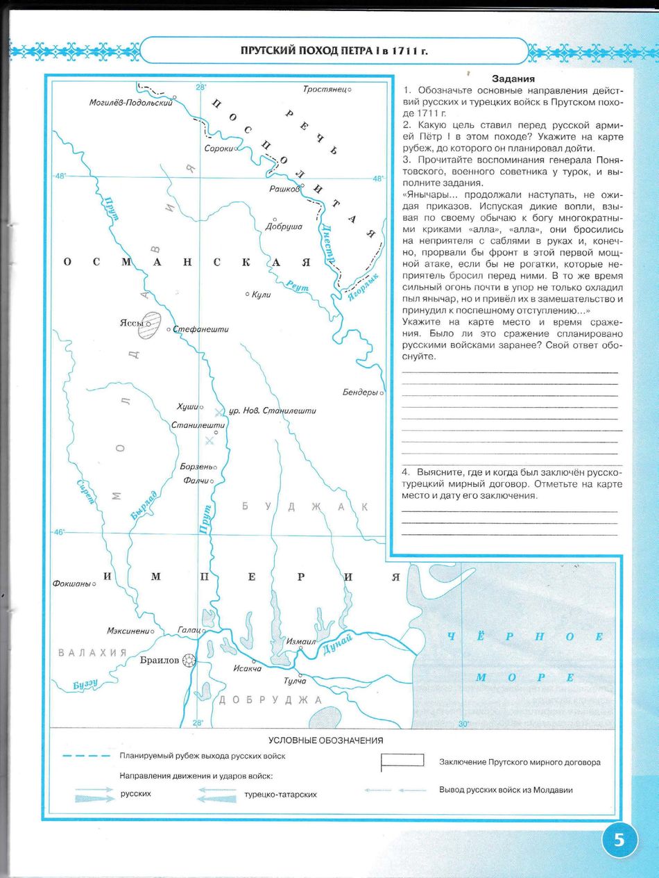 Карта истории россии 8 класс