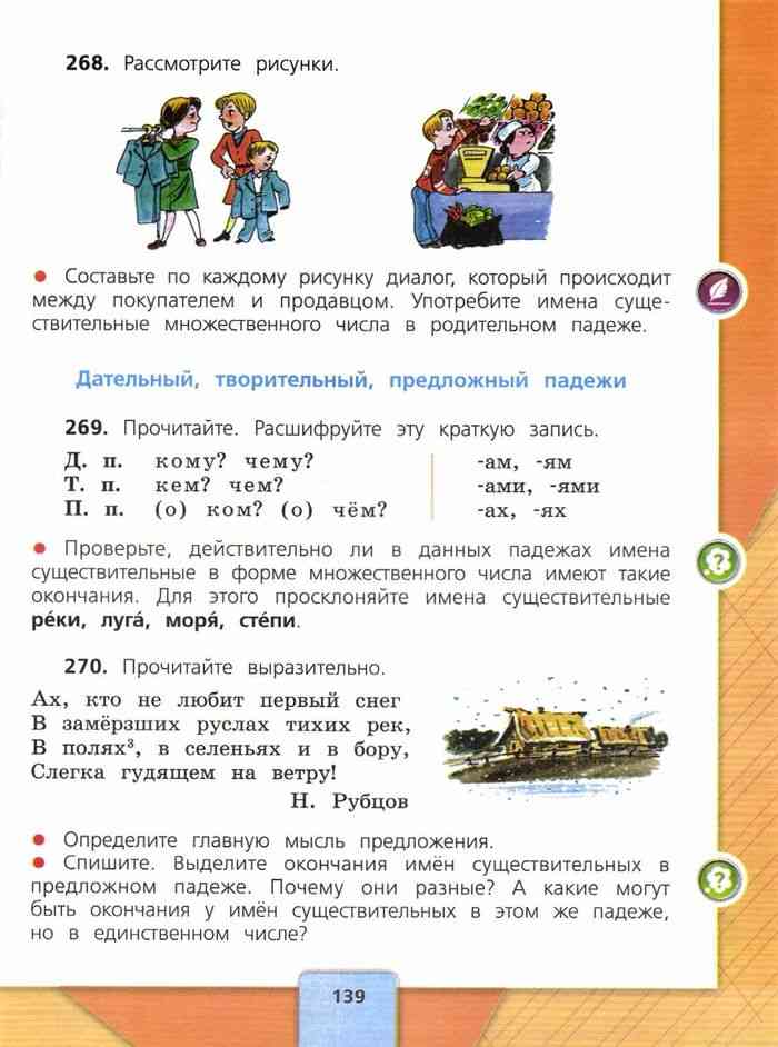 Решение русский язык 4 класс учебник канакина